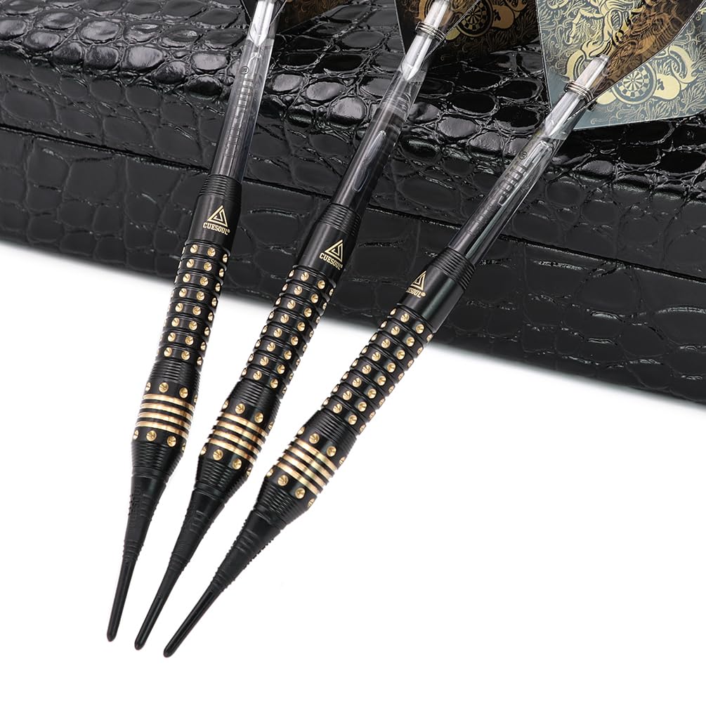 CUESOUL Black Scorpion Deluxe Dardos de plástico Set with Luxury